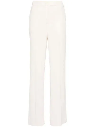 Twinset Straight-leg Trousers In Neutrals