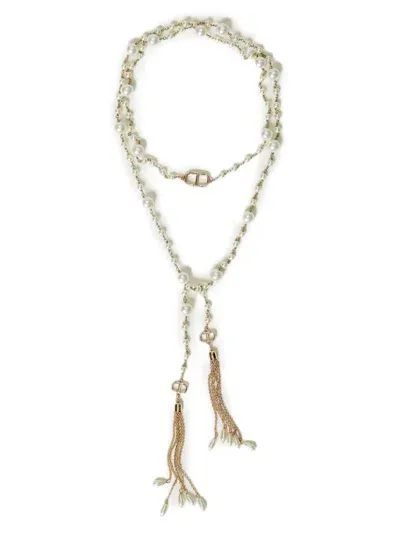 Twinset Tassel-detail Necklace In Gold