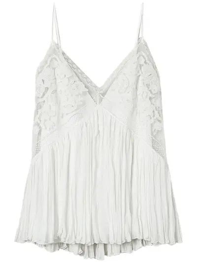 Twinset Tulle-inserts Top In White