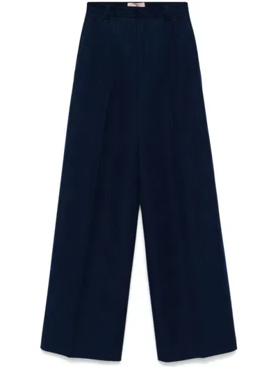 Twinset Twin-set Trousers In Blue