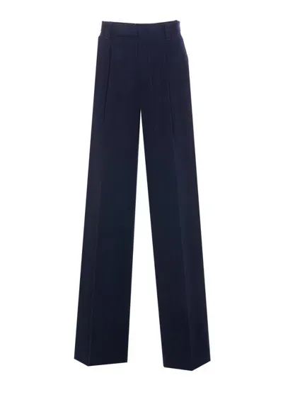 Twinset Twin-set Trousers In Blue