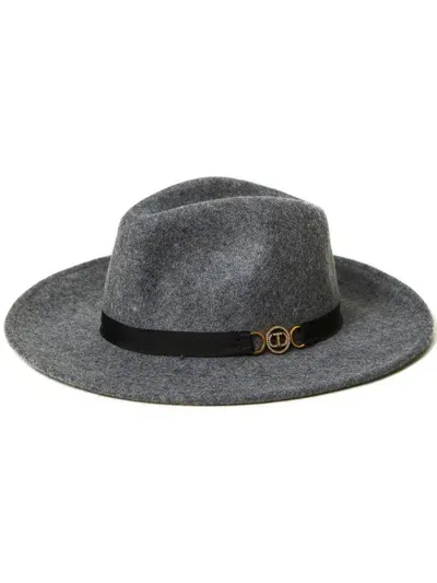 Twinset Wool Hat In Grey