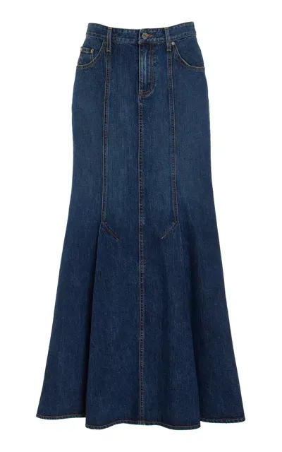 Twp Harley Denim Skirt In Blue