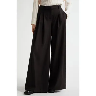 Twp New Didi Wide-leg Trousers In Chocolate