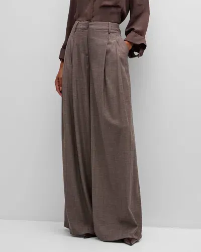 Twp New Didi Wide-leg Trousers In Taupe