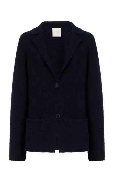 Twp Nubby Cashmere-blend Blazer In Navy