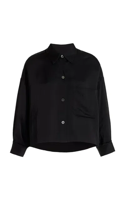 Twp Soon To Be Ex Cropped Shirt In Black