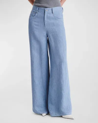 Twp Tiny Dancer Wide-leg Denim Jeans In Light Indigo