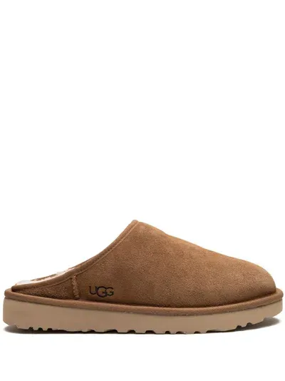 Ugg Classic Slip-on Slippers In Brown/brown