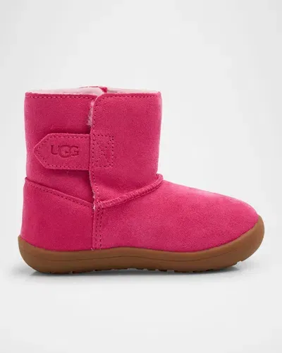 Ugg Kid's Keelan Ii Calf Suede Boots, Baby/toddlers In Berry