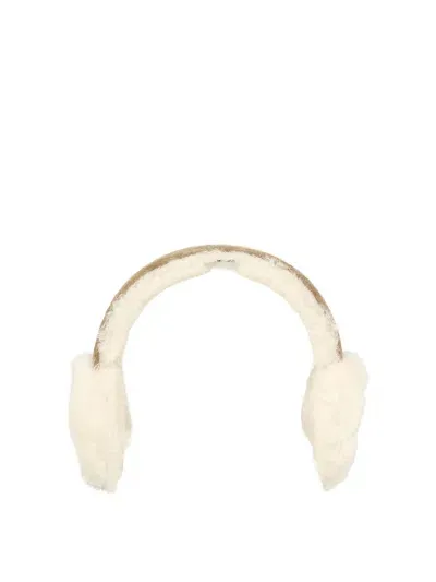 Ugg Womens Tasman Contrast-stitch Band Sheepskin Earmuffs Chestnut In Multi