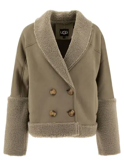 Ugg Mindy Luxefluff Jackets In Gray