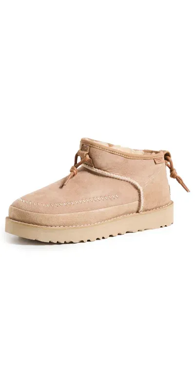 Ugg Ultra Mini Crafted Regenerate Slippers Sand