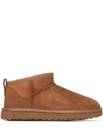 Ugg Woman Classic Ultra Mini Boots In Brown