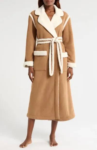 Ugg(r) Classic Faux Shearling Robe In Chestnut