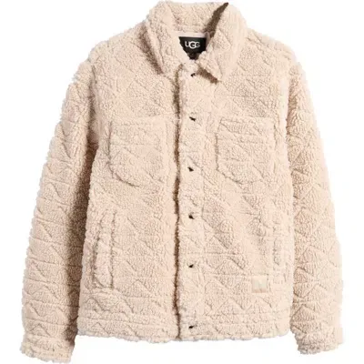 Ugg(r) Janson Uggfluff Trucker Jacket In Putty