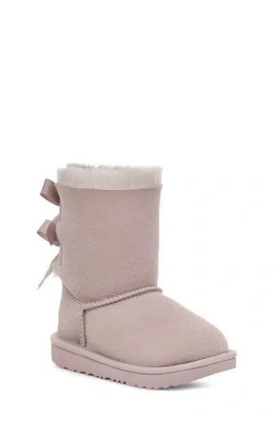 Ugg(r) Kids' Bailey Bow Ii Water Resistant Genuine Shearling Boot In Pale Smoke