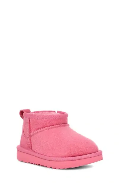 Ugg(r) Kids' Classic Ultra Mini Water Resistant Boot In Sachet Pink