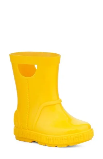 Ugg(r) Kids' Drizlita Waterproof Rain Boot In Canary