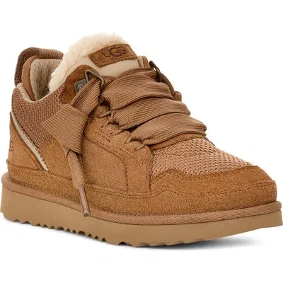 Ugg(r) Kids' Lowmel Sneaker In Chestnut