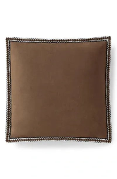 Ugg(r) Kirkwood Braid Trim Accent Pillow In Brown