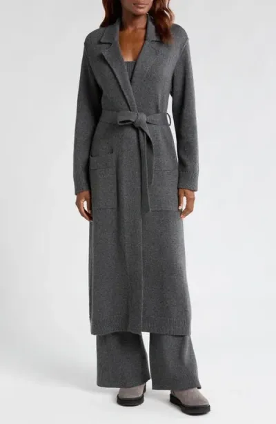 Ugg(r) Ladonna Sweater Robe In Charcoal Grey Heather