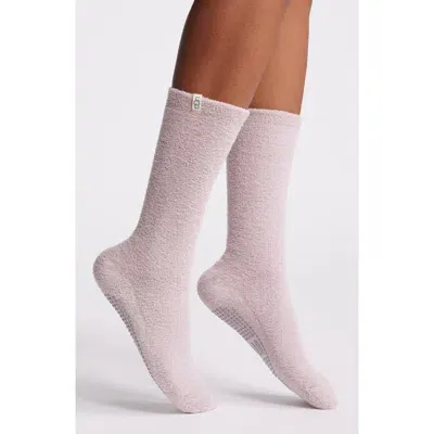 Ugg(r) Paityn Cozy Gripper Crew Socks In Ashen Rose