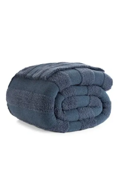 Ugg(r) Seneca Plush Throw Blanket In Denim