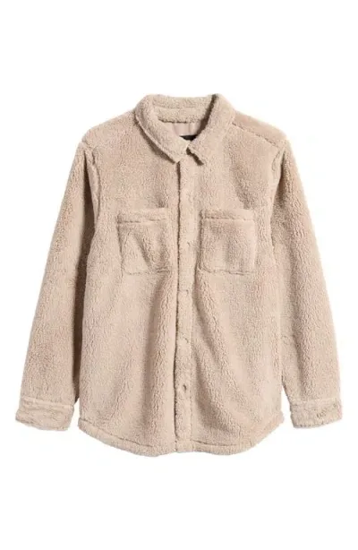 Ugg(r) Tasman Snap Fleece Shacket In Putty