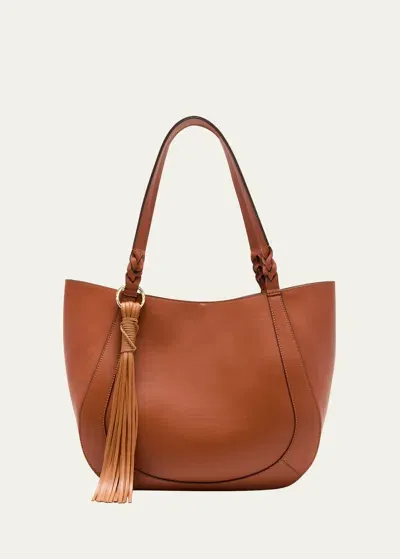 Ulla Johnson Albers East-west Leather Tote Bag In Sierra