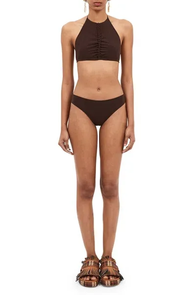 Ulla Johnson Beth Bikini Top Espresso L