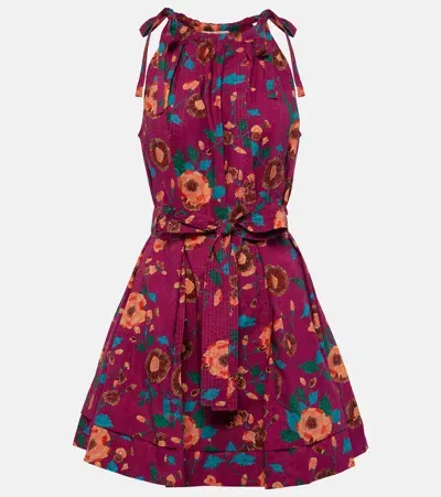 Ulla Johnson Brienne Floral Cotton Minidress In Multicoloured