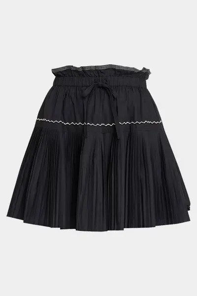 Ulla Johnson Erika Mini Skirt In Noir In Black