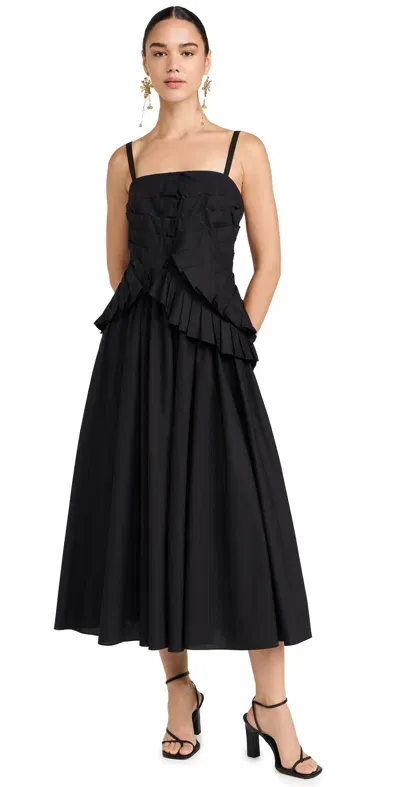 Ulla Johnson Josephine Dress Noir In Black