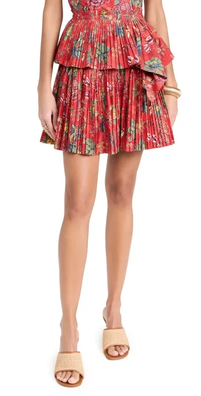 Ulla Johnson Juno Skirt Hibiscus