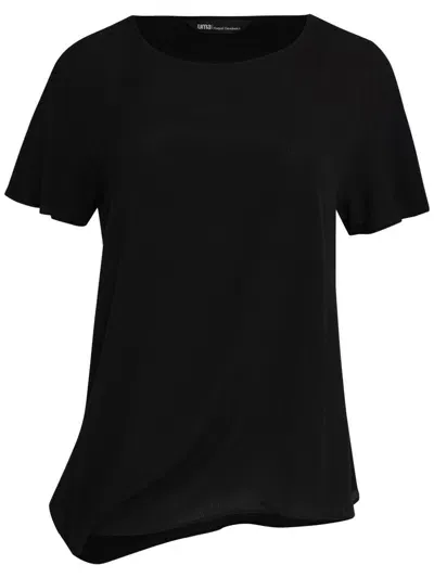 Uma Raquel Davidowicz Assymetric T-shirt In Black