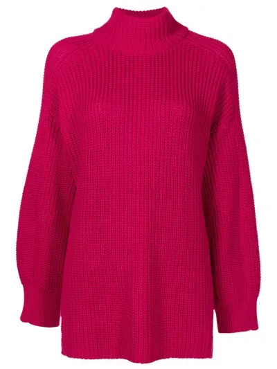 Uma Raquel Davidowicz High-neck Knitted Jumper In Pink