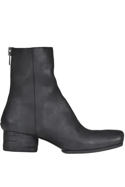 Uma Wang High Ballet Ankle Boots In Black