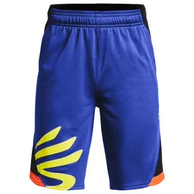 Under Armour Boys   Curry Splash Shorts In Blue