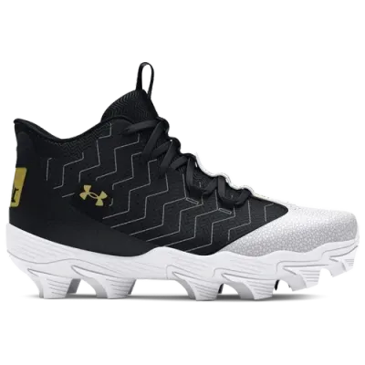 Under Armour Boys   Harper 9 Rm Jr In Black/white/metallic Gold