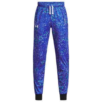 Under Armour Boys   Pennant Speckle Track Pants In Versa Blue/white