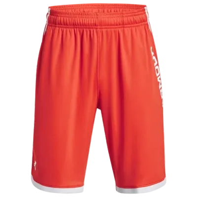 Under Armour Boys   Stunt 3.0 Printed Shorts In Ghost Gray/radio Red/white