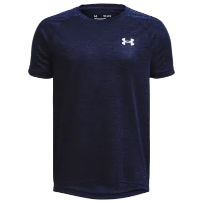 Under Armour Boys   Tech 2.0 Short Sleeve T-shirt In Midnight Navy/white