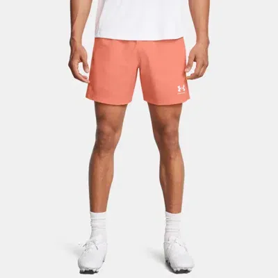 Under Armour Men's    Challenger Pro Woven Shorts Flare Orange In Pink