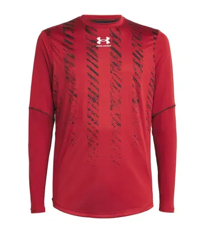 Under Armour Challenger Pro T-shirt In Burgundy