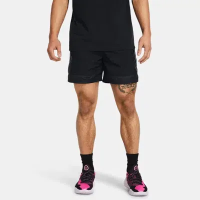 Under Armour Men's Curry Woven Shorts Black In Gray