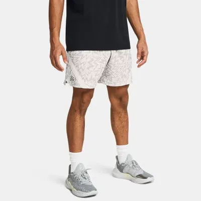 Under Armour Men's Curry Mesh Shorts White Clay