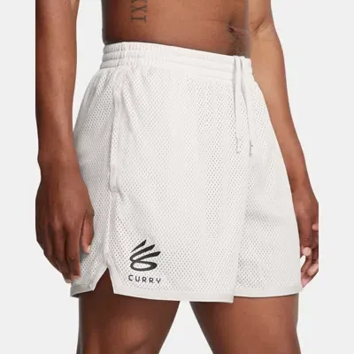 Under Armour Men's Curry Splash Shorts White Clay