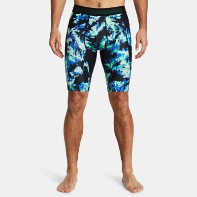 Under Armour Men's Heatgear® Iso-chill Printed Long Shorts Vapor Green In Multi