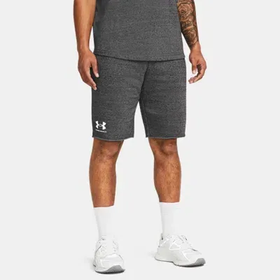 Under Armour Herren  Rival Shorts Aus French Terry Castlerock Light Heather In Gray